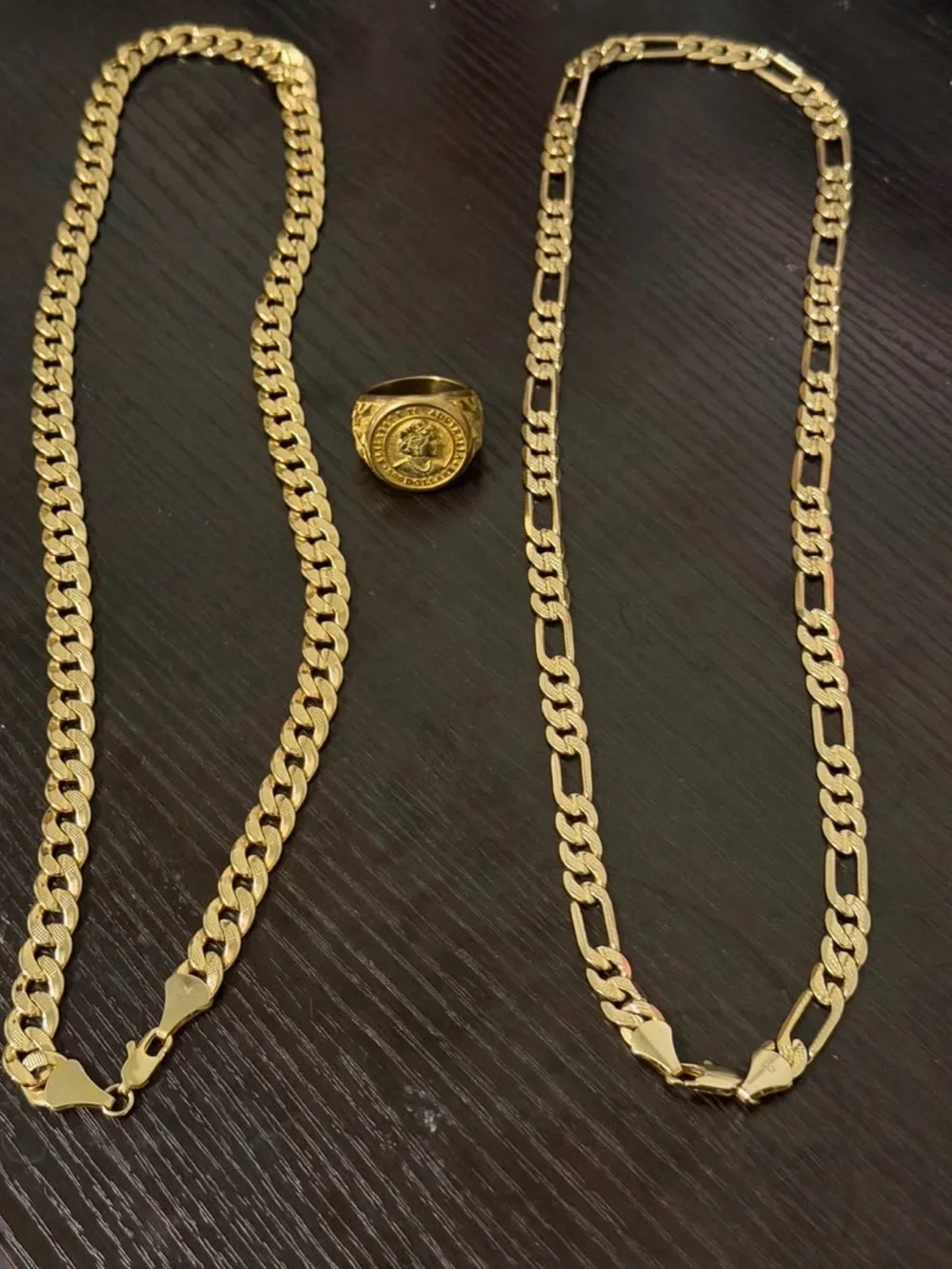 Gold-Tone Coin Signet Ring - Men Accessories